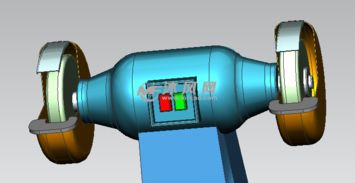 砂輪機模型圖