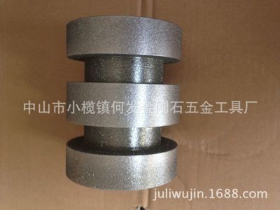 大批生產大量加工電鍍金剛石多槽筒形砂輪。